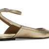 Free People Womens Jules Point Flat, Gold, 8 Medium