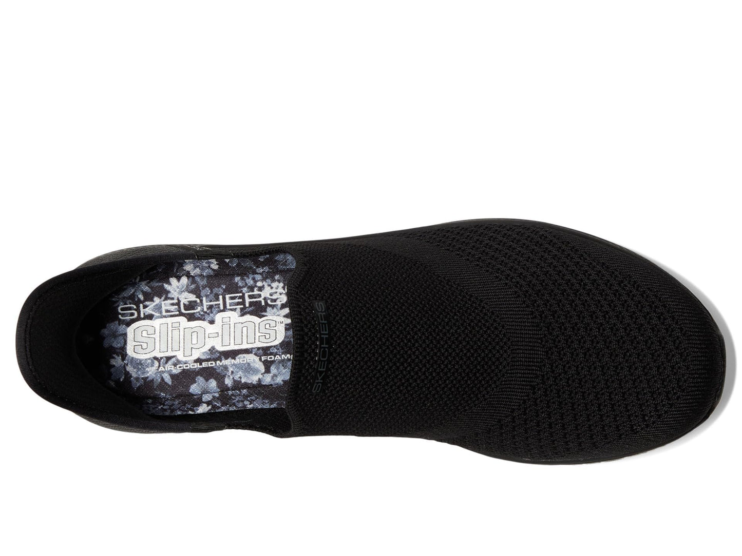 Skechers Women's 104425Sneaker, Black, 4.5 UK