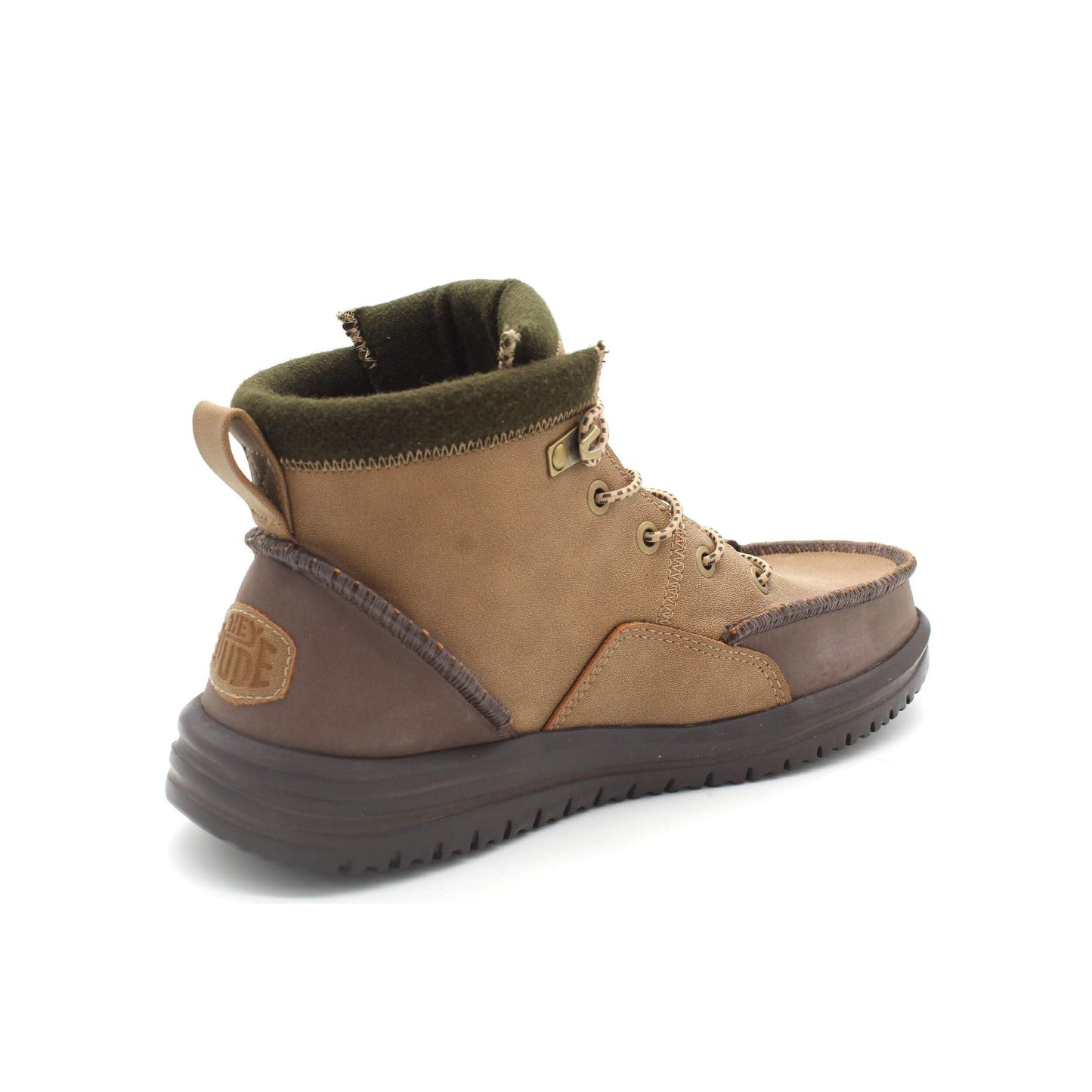 HEYDUDE Men's Bradley Classic Tumbled Nut 15 Medium