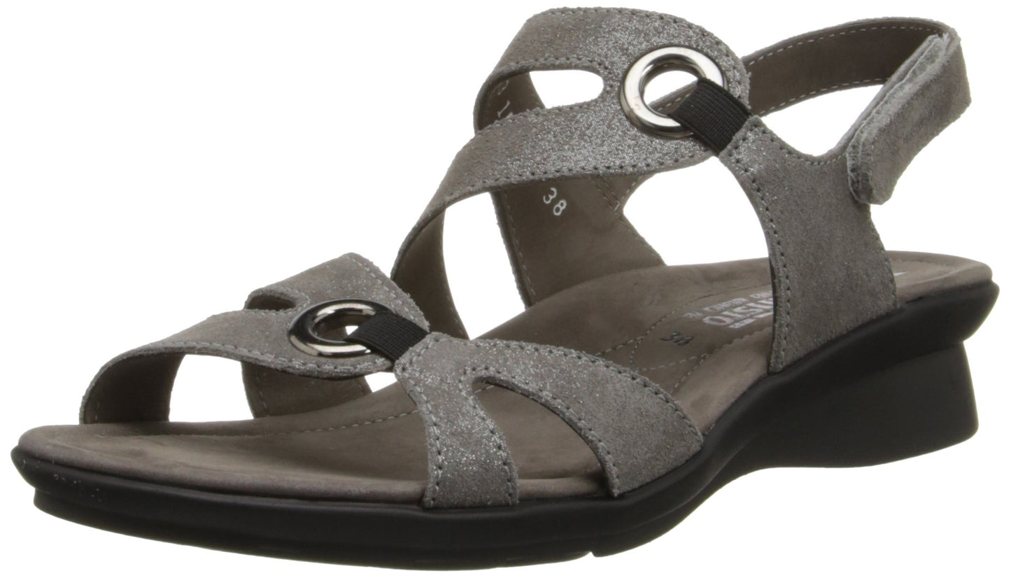 Mephisto Women's Parfolia Dress Sandal,Steel Facette,6 M US