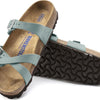 Birkenstock Unisex Franca Soft Footbed Sandal, Faded Aqua Nubuck, Size 39 EU (8-8.5 M US Women)