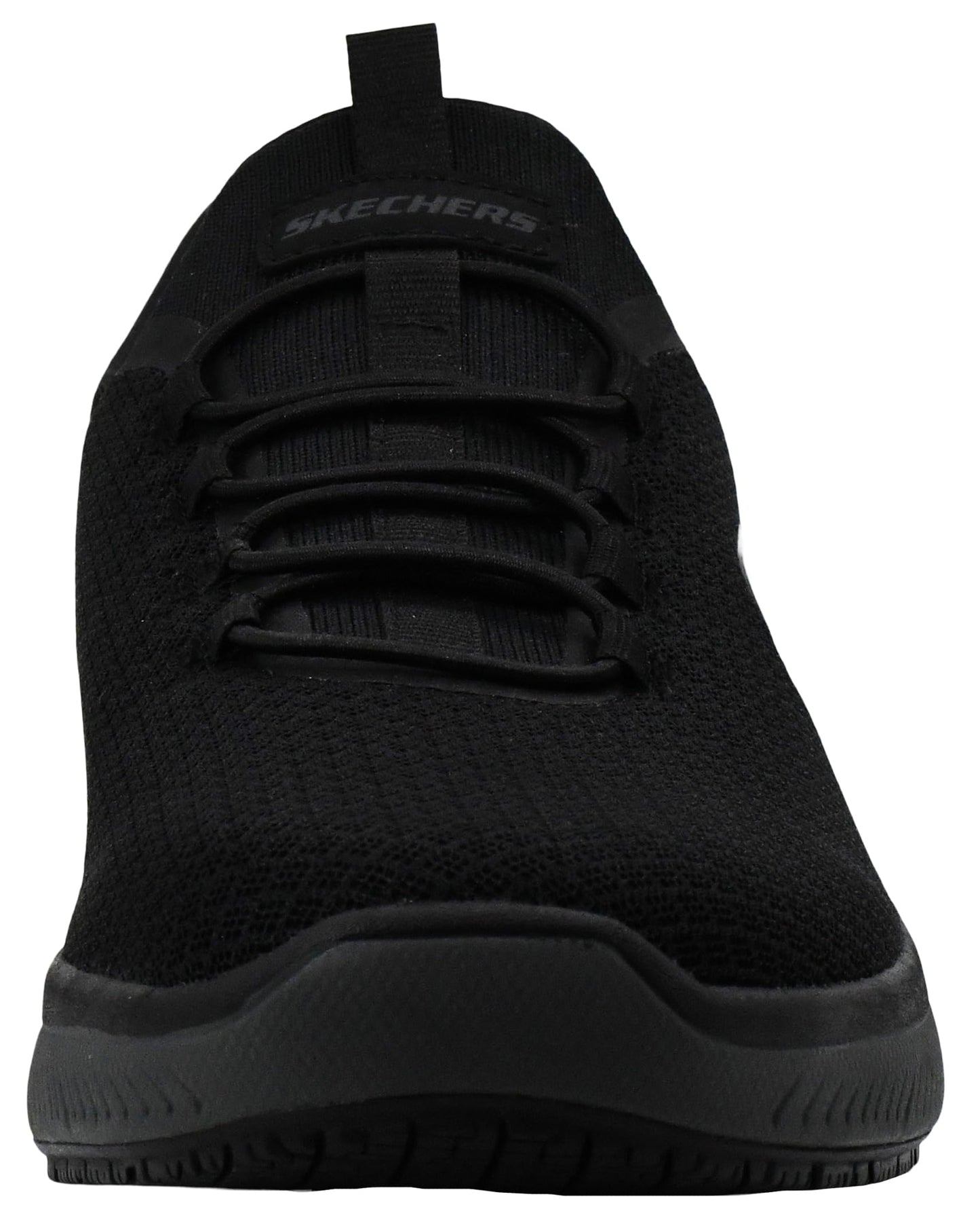 Skechers Men's Summits Colsin Sr Hands Free Slip-Ins Work Shoe, Black/Charcoal, 9.5 M US