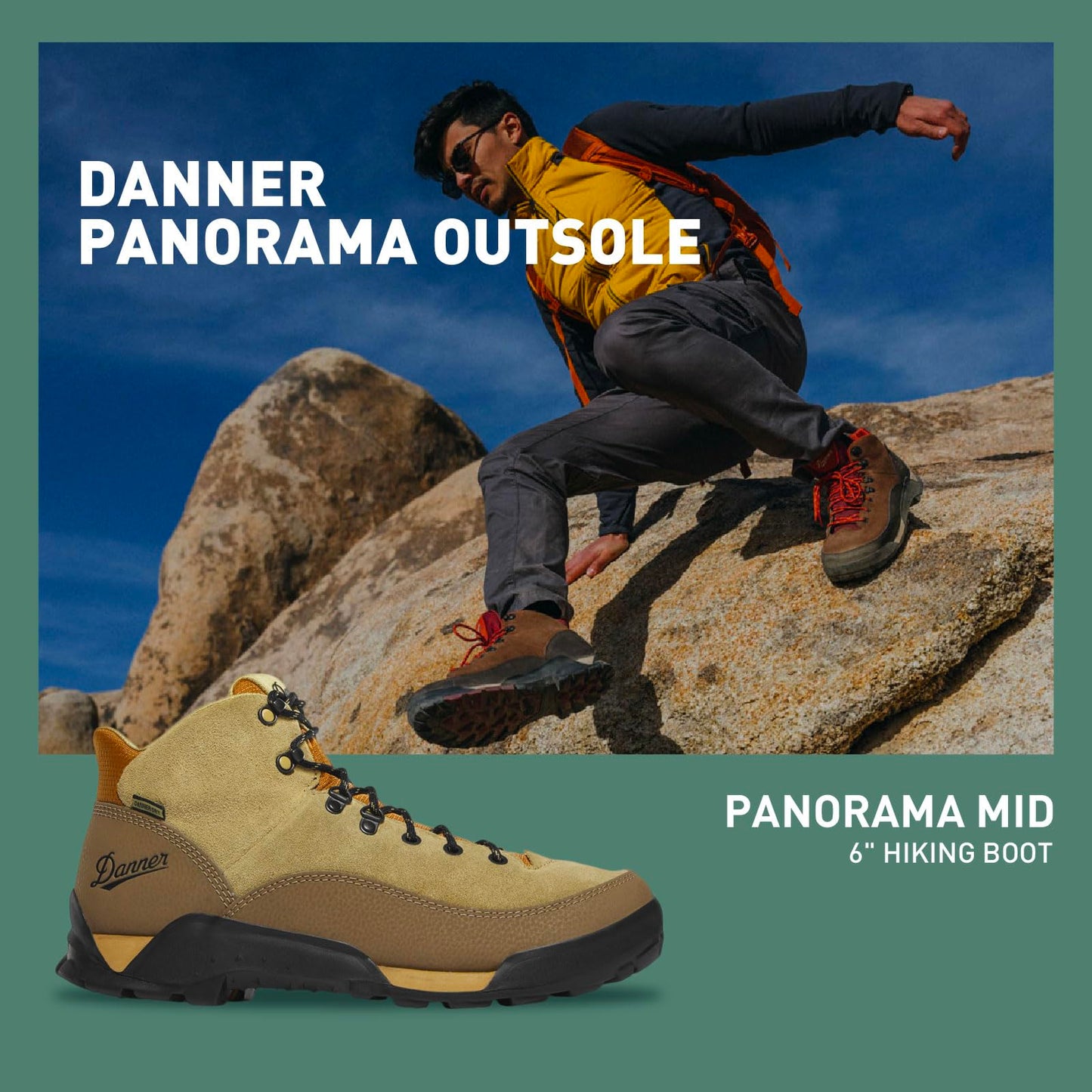 Danner Panorama 6” Waterproof Hiking Boots for Men with Rich Suede Upper, Breathable Danner Dry Barrier, Comfort Footbed, and Traction Outsole, Antique Bronze/Kangaroo - 10 EE