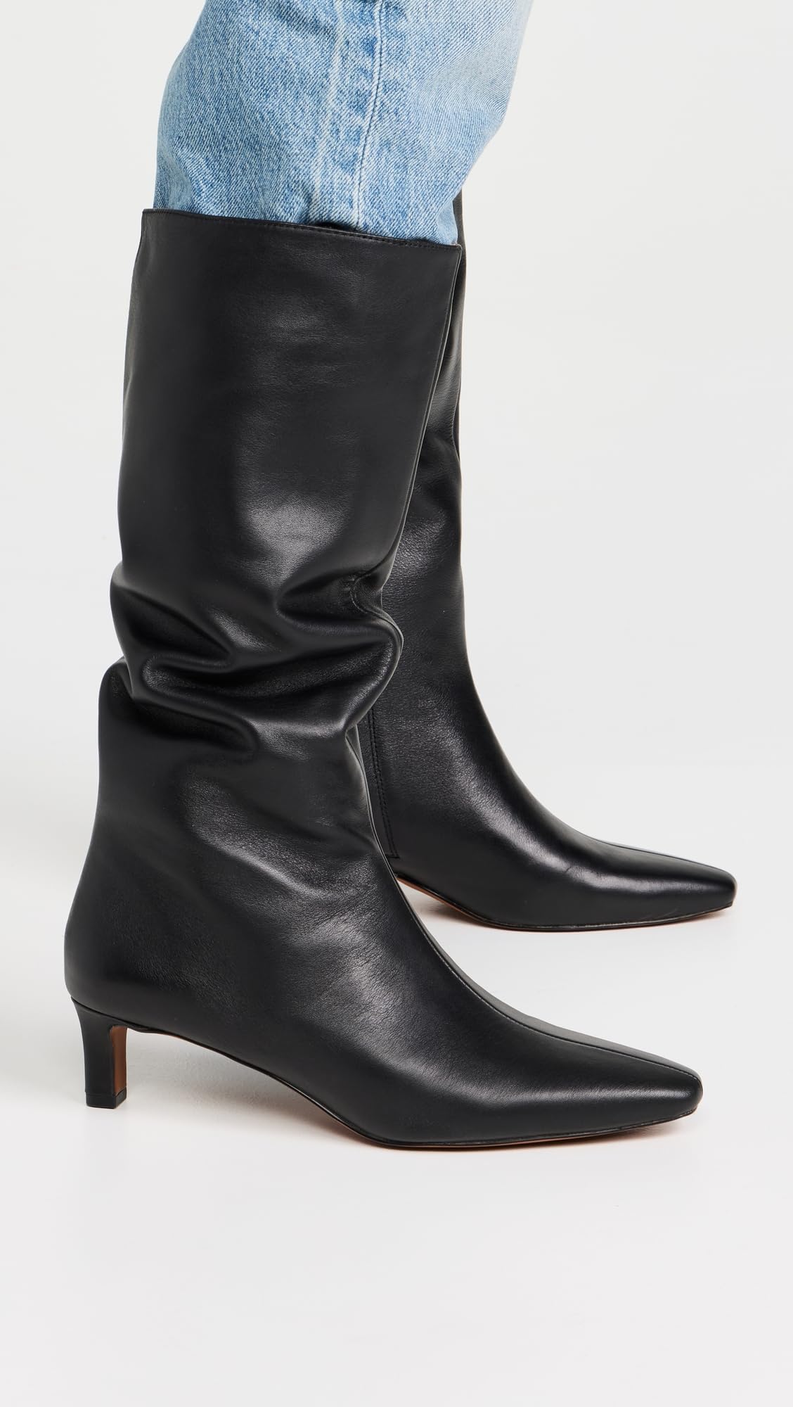 Madewell Women's Dorchester Dimes Tall Boots, True Black, 6 Medium US