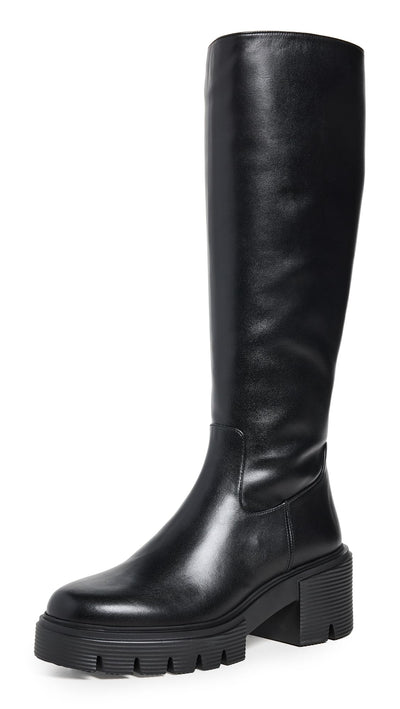 Stuart Weitzman Women's Soho Knee-High Boots, Black, 8 Medium US