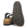 Birkenstock BIRK-051751 Arizona Soft Footbed Leather Sandals, Blue, 46