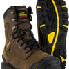 Thorogood Infinity FD 8” Waterproof Composite Toe Work Boots for Men Made with Premium Full-Grain Leather and Slip-Resistant Anti-Fatigue Outsole; EH Rated, Studhorse - 9.5 M US