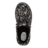 HEYDUDE Kids Mens Wally Skeletons (Little Kid/Big Kid) Black 5 Big Kid M