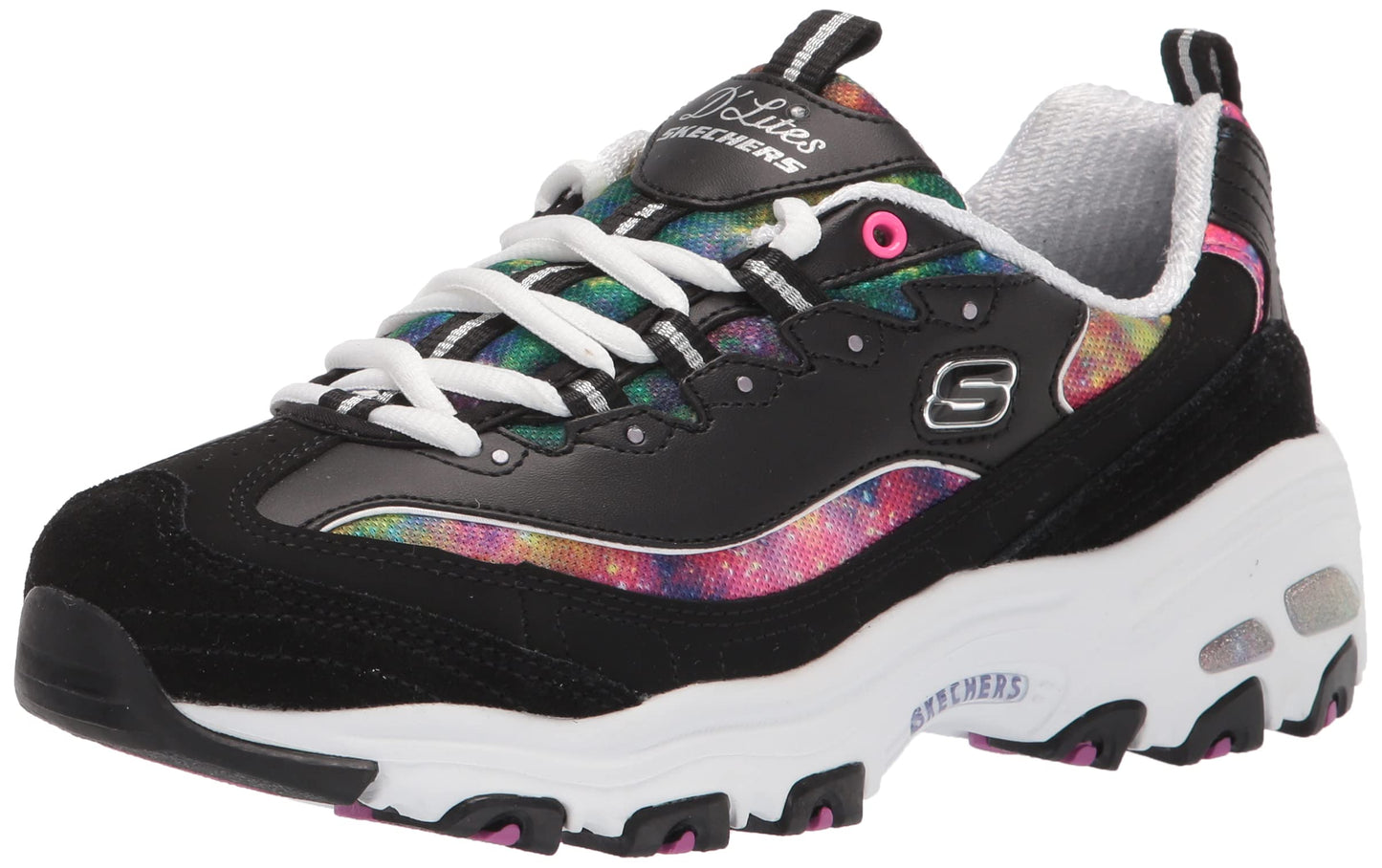 Skechers womens D'lites-galaxy Fantasy Sneaker, Bkmt, 8.5 US