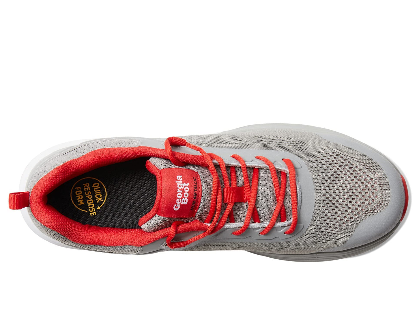 GEORGIA BOOT , Grey Red, Size 10(M)