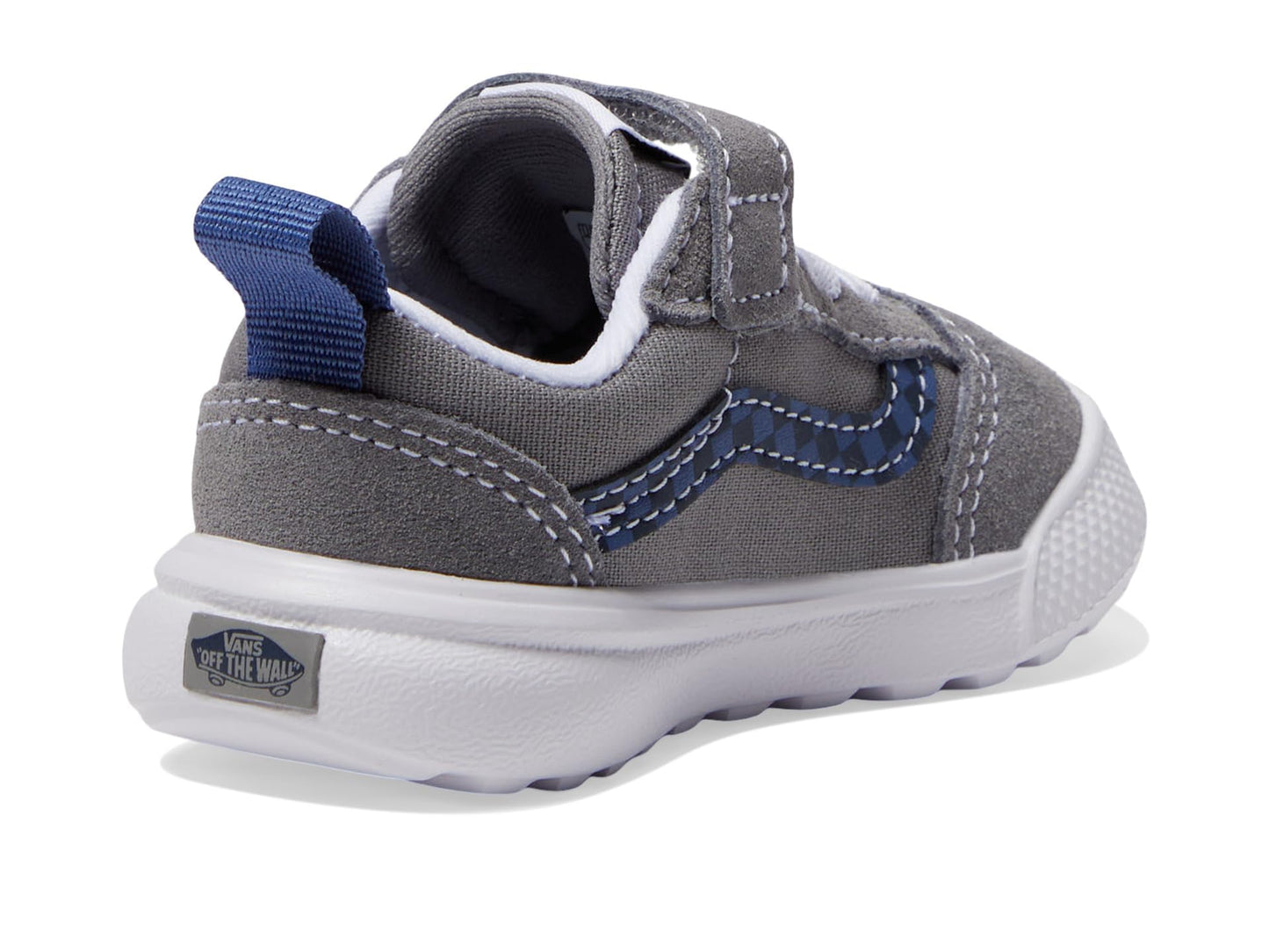 Vans Kids Ultrarange 66 V (Infant/Toddler) Sneaker, Grey/Blue, 4 US Unisex