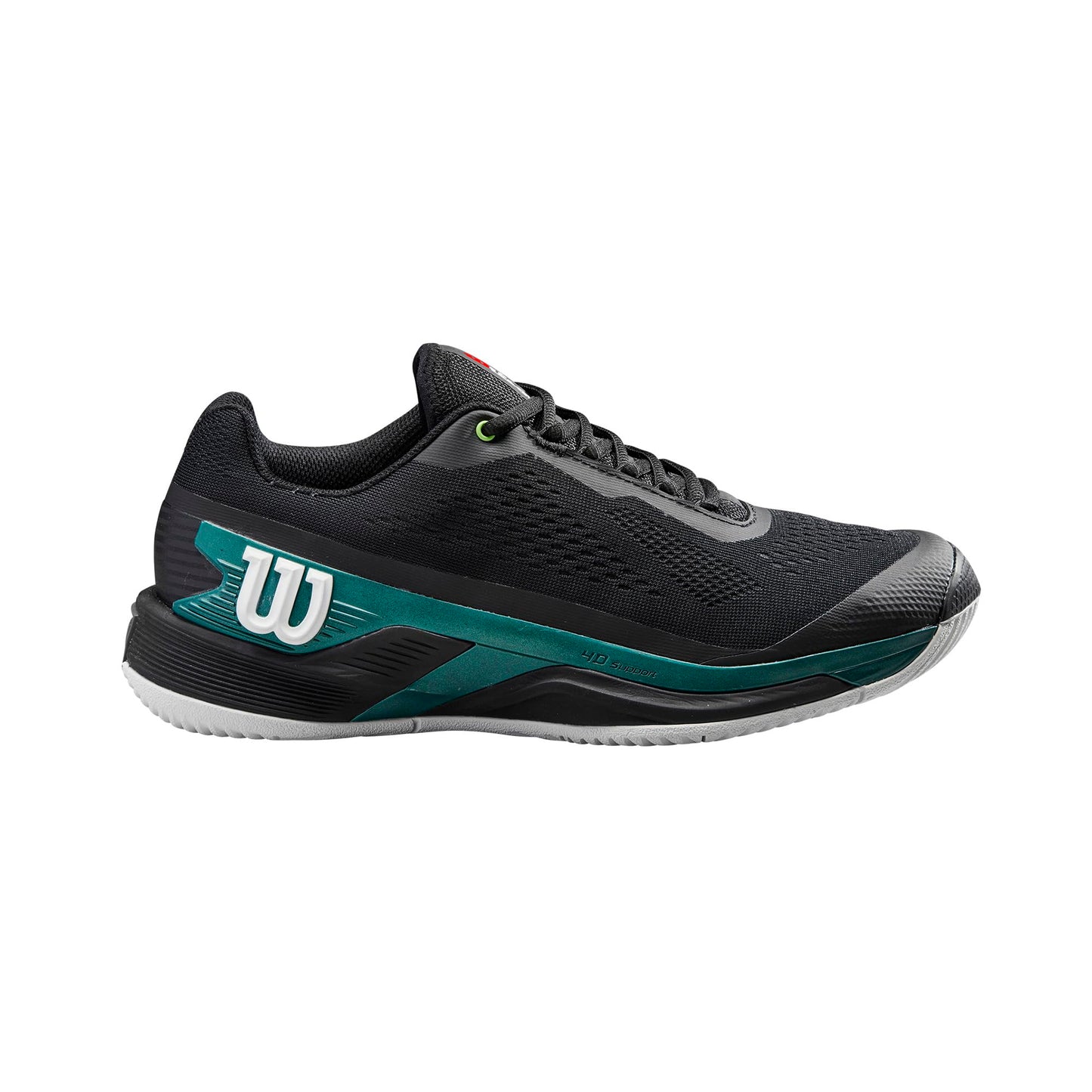 WILSON Rush Pro 4.0 Blade Women's Tennis Shoe - Black/Deep Teal, Size 6.5 US