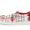 HEYDUDE Wally Youth Ugly Sweater Cream Size 1 | Kids Shoes | Kids Slip-on Loafers | Comfortable & Light-Weight