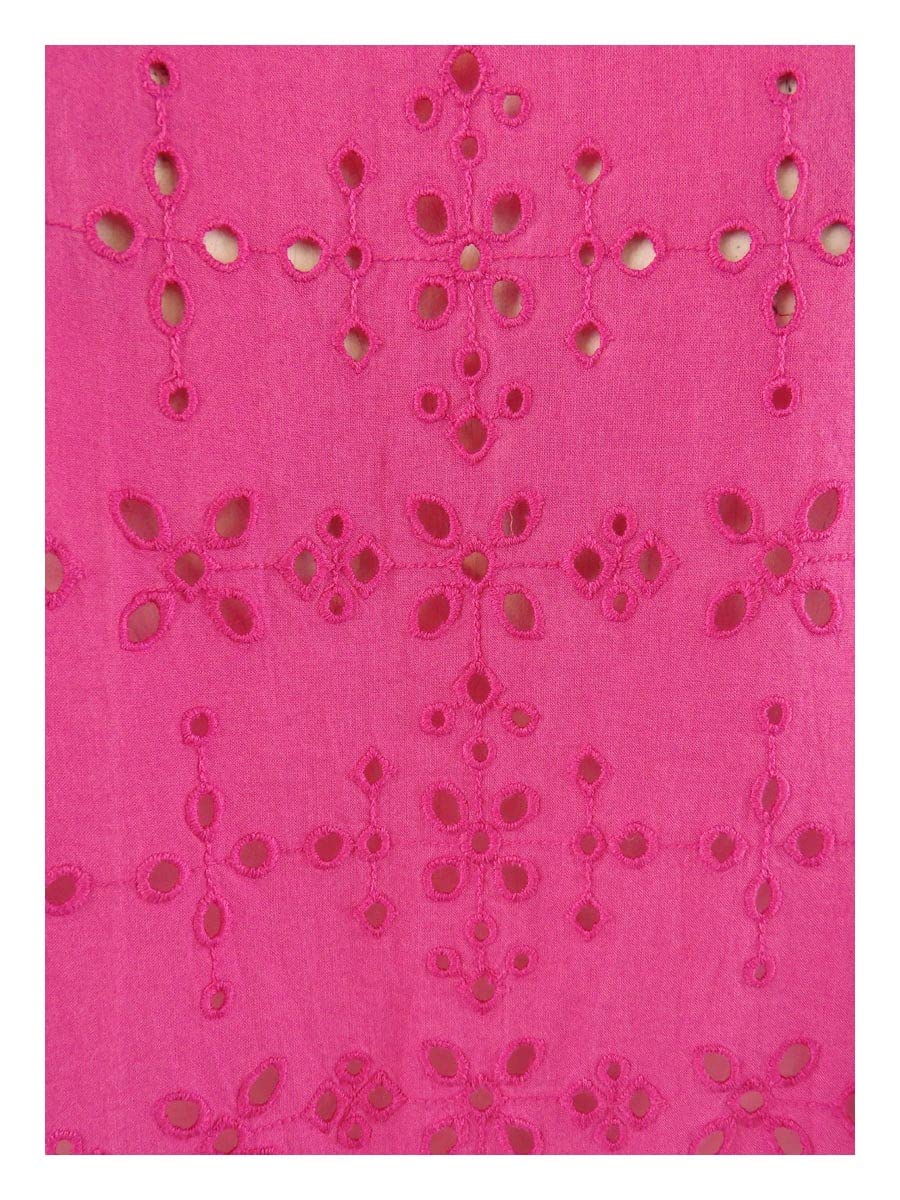 Lauren Ralph Lauren Women's Plus Eyelet Cotton Shirt (3X, Pink)