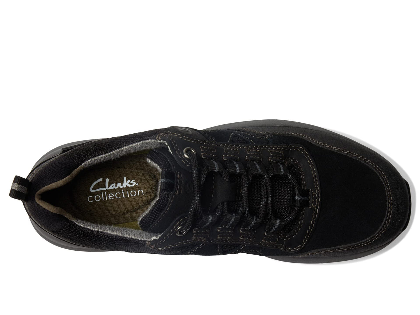 Clarks Men's Wellman Trail AP Waterproof Oxford, Black Combi Waterproof, 11.5 Wide US