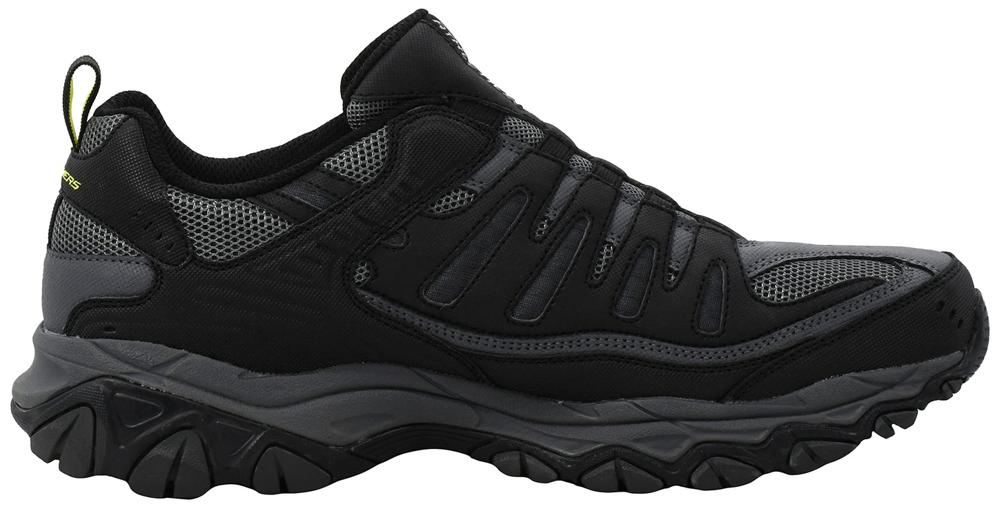 Skechers Men's Afterburn Wonted Memory Fit Slip-On Trainer, Charcoal, 10 M US