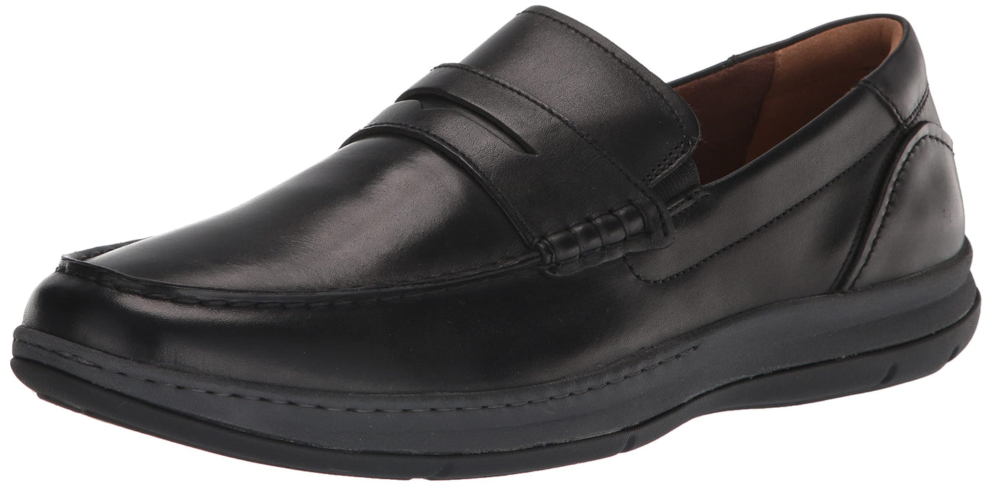 Florsheim Central Moc Toe Penny Leather Black Smooth Leather 10.5 M (D)