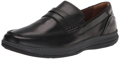 Florsheim Central Moc Toe Penny Leather Black Smooth Leather 10.5 M (D)