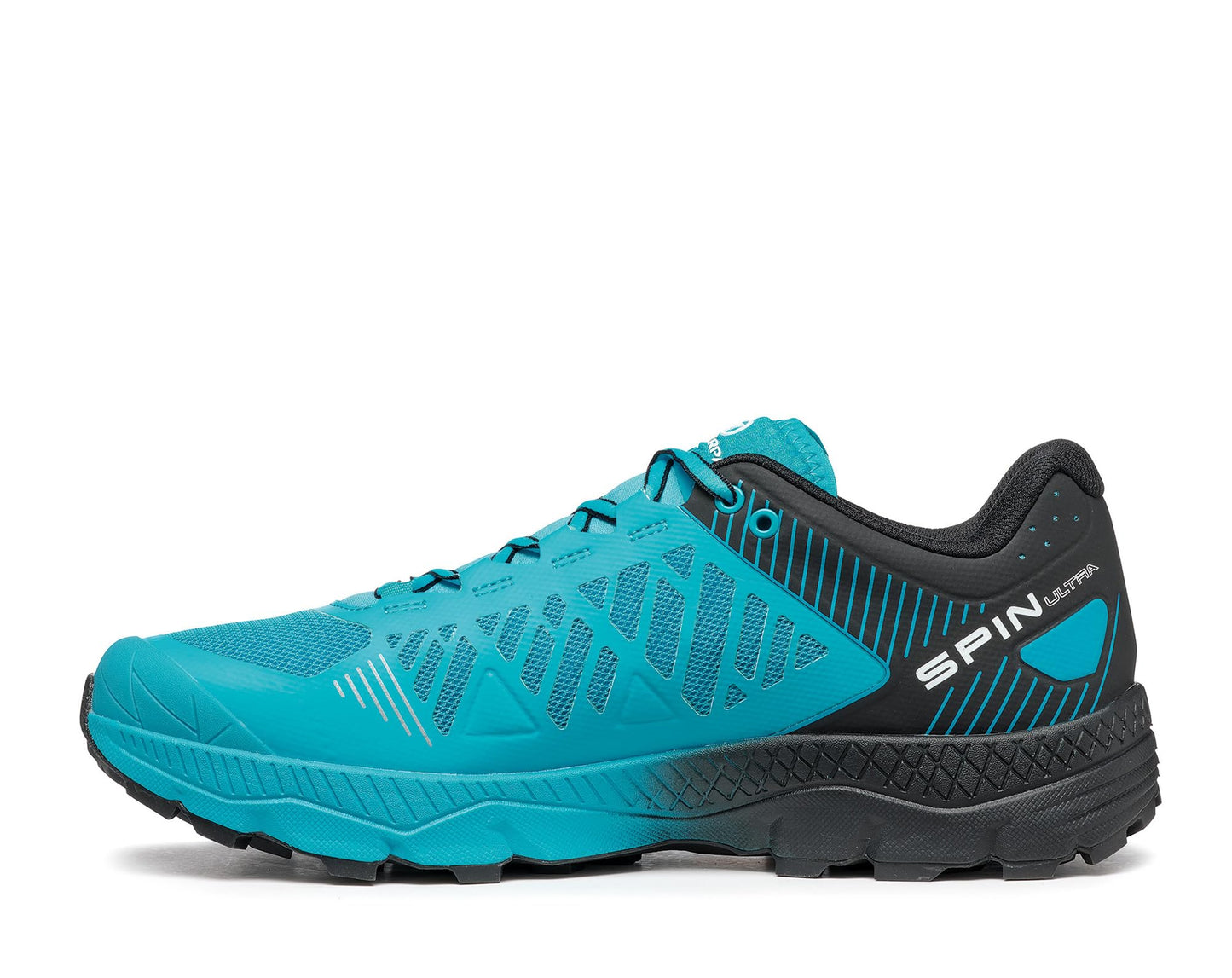 SCARPA Men's Spin Ultra Trail Shoes for Hiking and Trail Running - Azure/Black - 9-9.5