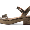 Madewell The Lina Platform Sandal in Suede Petter Multi 6.5 M