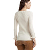 Lauren Ralph Lauren Button-Trim Cotton-Blend Knit Top Mascarpone Cream SM
