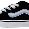 Vans Women's Caldrone Sneaker, Suede/Mesh Black/Light Blue, 7 M US