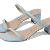 Stuart Weitzman Aleena 50 Block Slide Heels for Women - Leather Upper and Lining, Sleek Straps Design, and Rubber Outsole Light 7 B