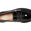 Stuart Weitzman Womens Parker Lift Mini Pearl Loafer Black 11 M