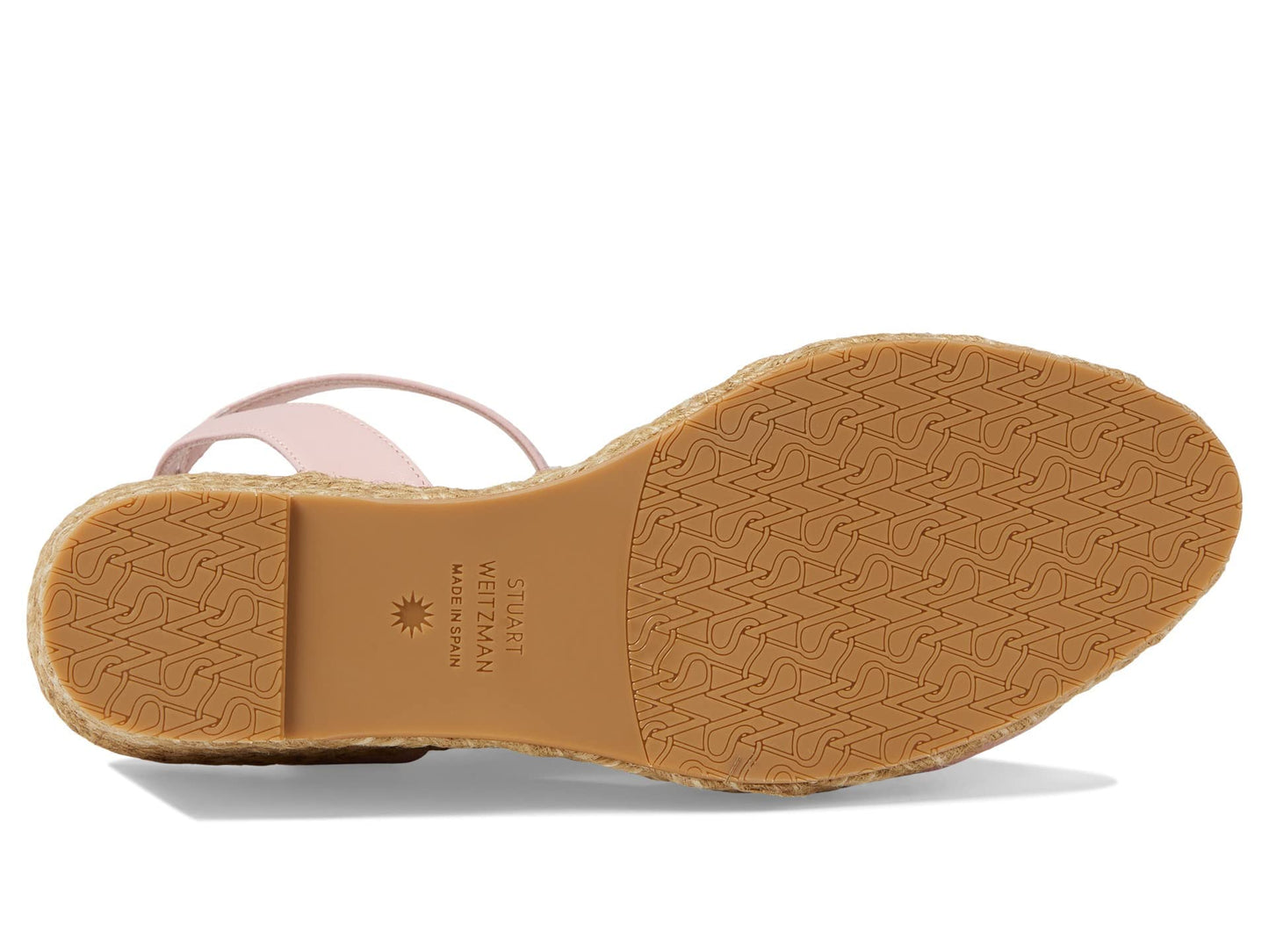 Stuart Weitzman Playa Espadrille Knot Wedge Ballet/Natural 9 B