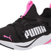 PUMA Softride Rift Slip-On Jr Girls' Youth Sneaker 4.5 M US Big Kid Black-Bright Pink-White