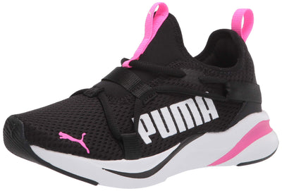 PUMA Softride Rift Slip-On Jr Girls' Youth Sneaker 4.5 M US Big Kid Black-Bright Pink-White