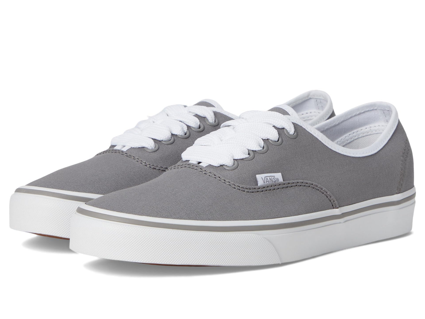 Vans Unisex U Authentic Sneaker, Canvas Pop Gray/White, 6.5-8 US Men
