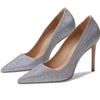 Stuart Weitzman Stuart 100 Pump Silver 9.5 B
