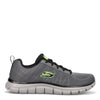 Skechers Men's Skechers Men's Track Moulton, Charcoal/Black, 12 Wide