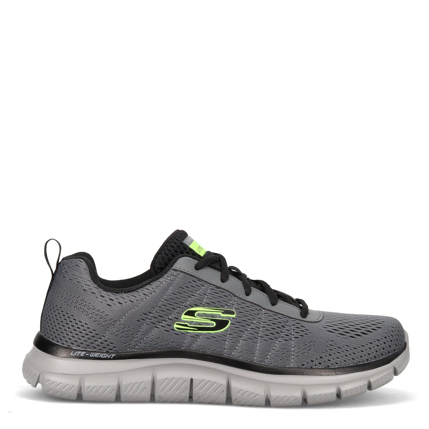 Skechers Men's Skechers Men's Track Moulton, Charcoal/Black, 12 Wide