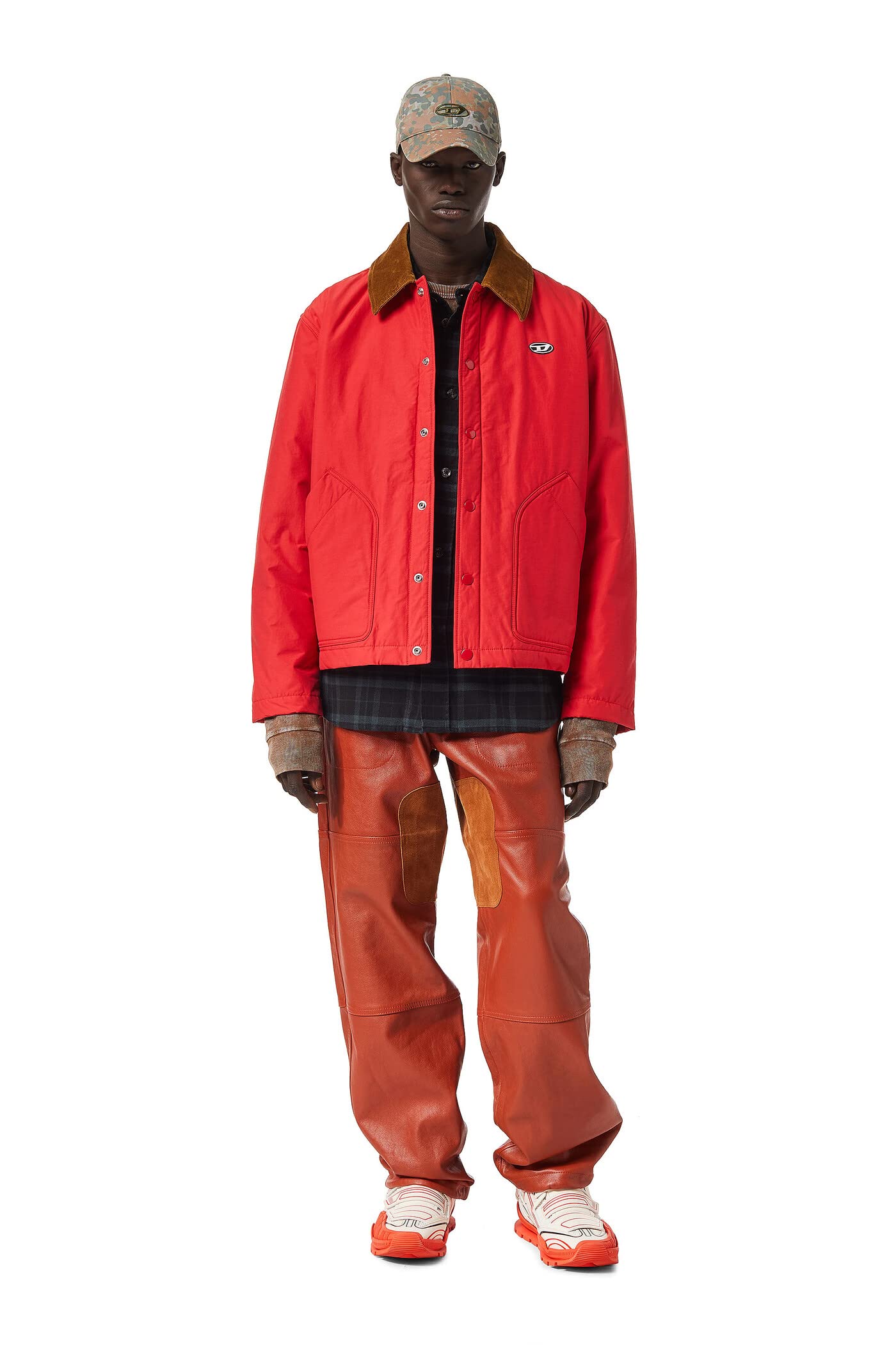 Diesel W-Yule Winter Jackets Man Red