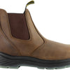 Thorogood Thoro-Flex 6” Slip On Work Boots for Men - Premium Leather with Comfort Footbed, Slip-Resistant Outsole, and Scuff-Free Translucent Bottom; EH Rated, Black/Trail Crazyhorse - 9.5 W US