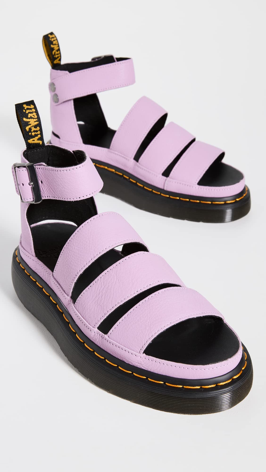 Dr. Martens Women's Clarissa II Quad Sandals, Lilac, Purple, 6 Medium US