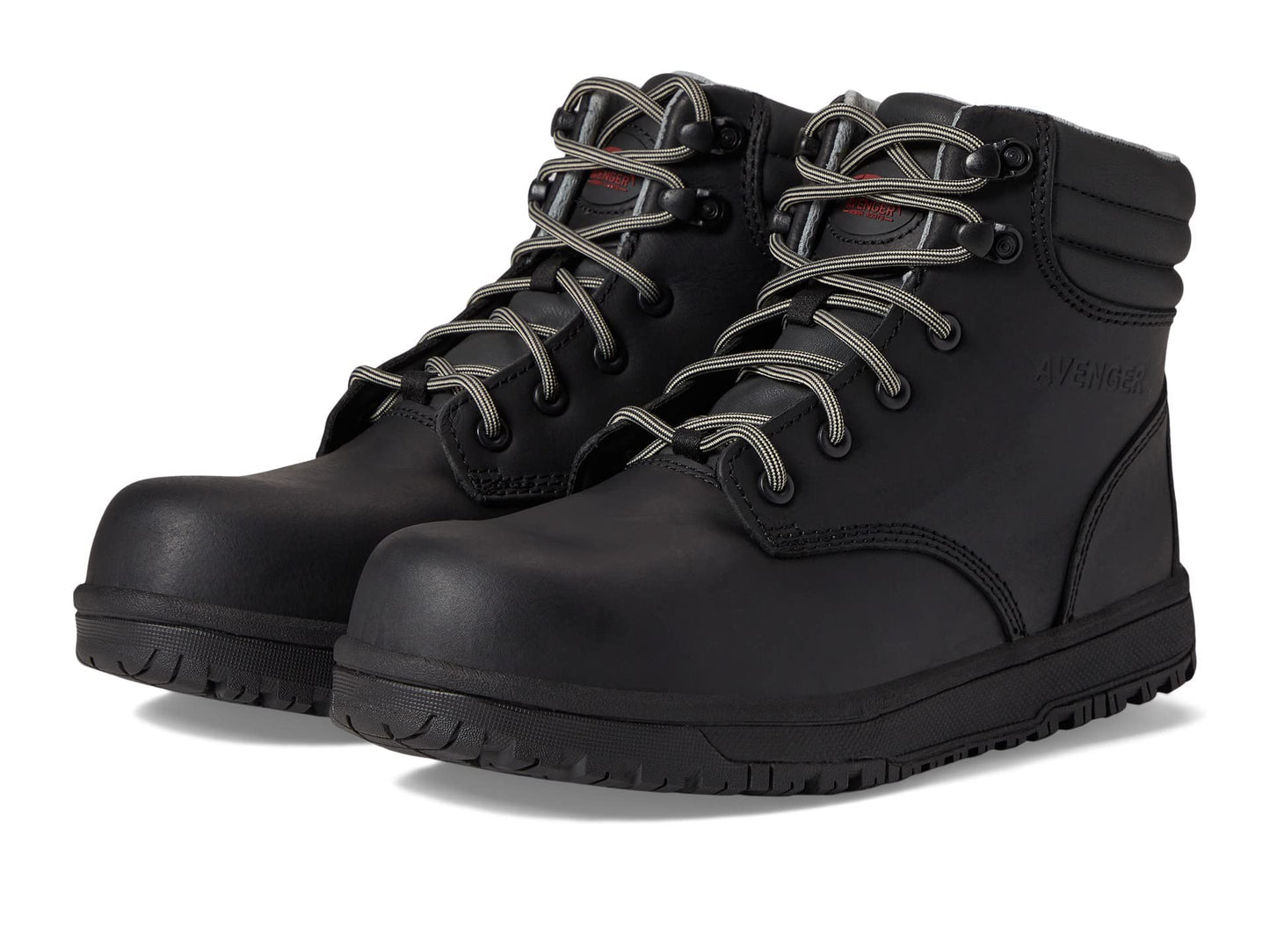 Avenger Work Boots Reflex Shoes for Women – Leather Upper – PU Midsole – Mesh Lining – Flex-Welt Construction Black 10 B - Medium