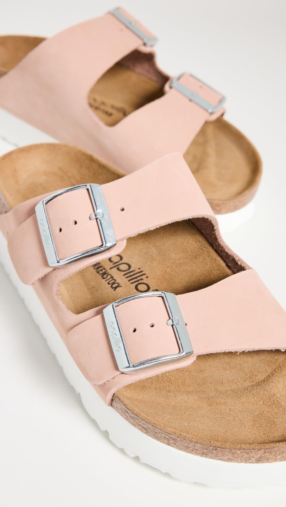 Birkenstock Women's Arizona Platform Flex Sandals, Soft Pink, 10 Medium US