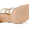 SCHUTZ Aisha Cristal/Ouro/Ouro Claro Orchid 8.5 M