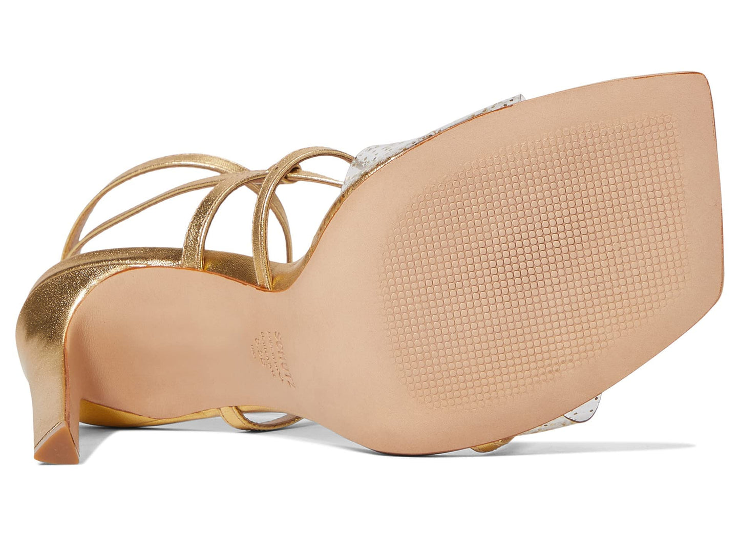 SCHUTZ Aisha Cristal/Ouro/Ouro Claro Orchid 8.5 M