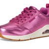 Skechers Womens Uno - Metallixs, Magenta, 7.5 Medium