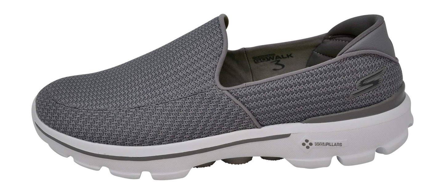 Skechers Performance Men's Go Walk 3 Slip-On Grey Walking Shoe 8 M US