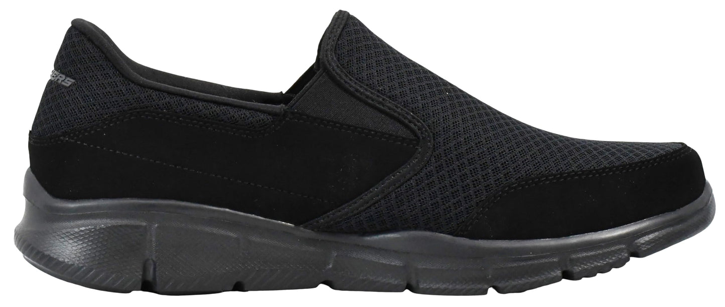 Skechers mens Equalizer Persistent Ballet Flat, Black, 7.5 US