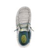 HEYDUDE Boy's Wally Heathered Mesh Charcoal Size 12 | Youth's Shoes | Youth Slip-on Loafers | Comfortable & Light-Weight