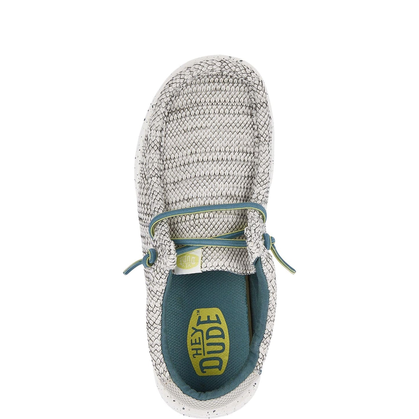 HEYDUDE Boy's Wally Heathered Mesh Charcoal Size 12 | Youth's Shoes | Youth Slip-on Loafers | Comfortable & Light-Weight