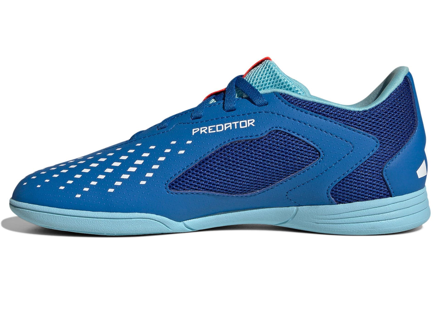 adidas Soccer Predator Accuracy.4 Indoor (Little Kid/Big Kid) Bright Royal/White/Bliss Blue 5.5 Big Kid M