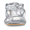 Stuart Weitzman Playa 75 Knot Block Slide Silver 7 B