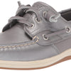 Sperry Women's Authentic Original 2-Eye Boat Shoe, Grey PERF, 5 Medium